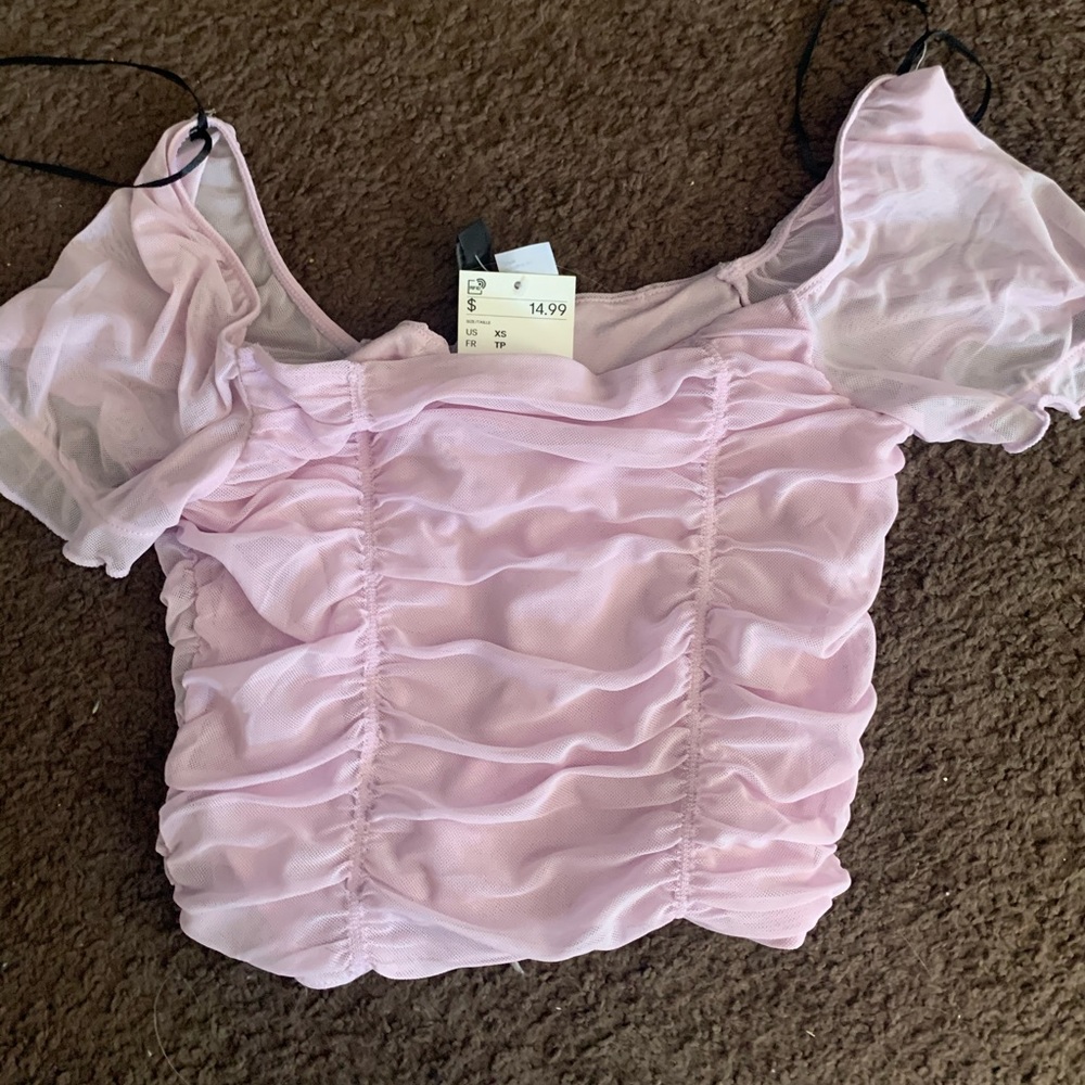 h&m divided crop top